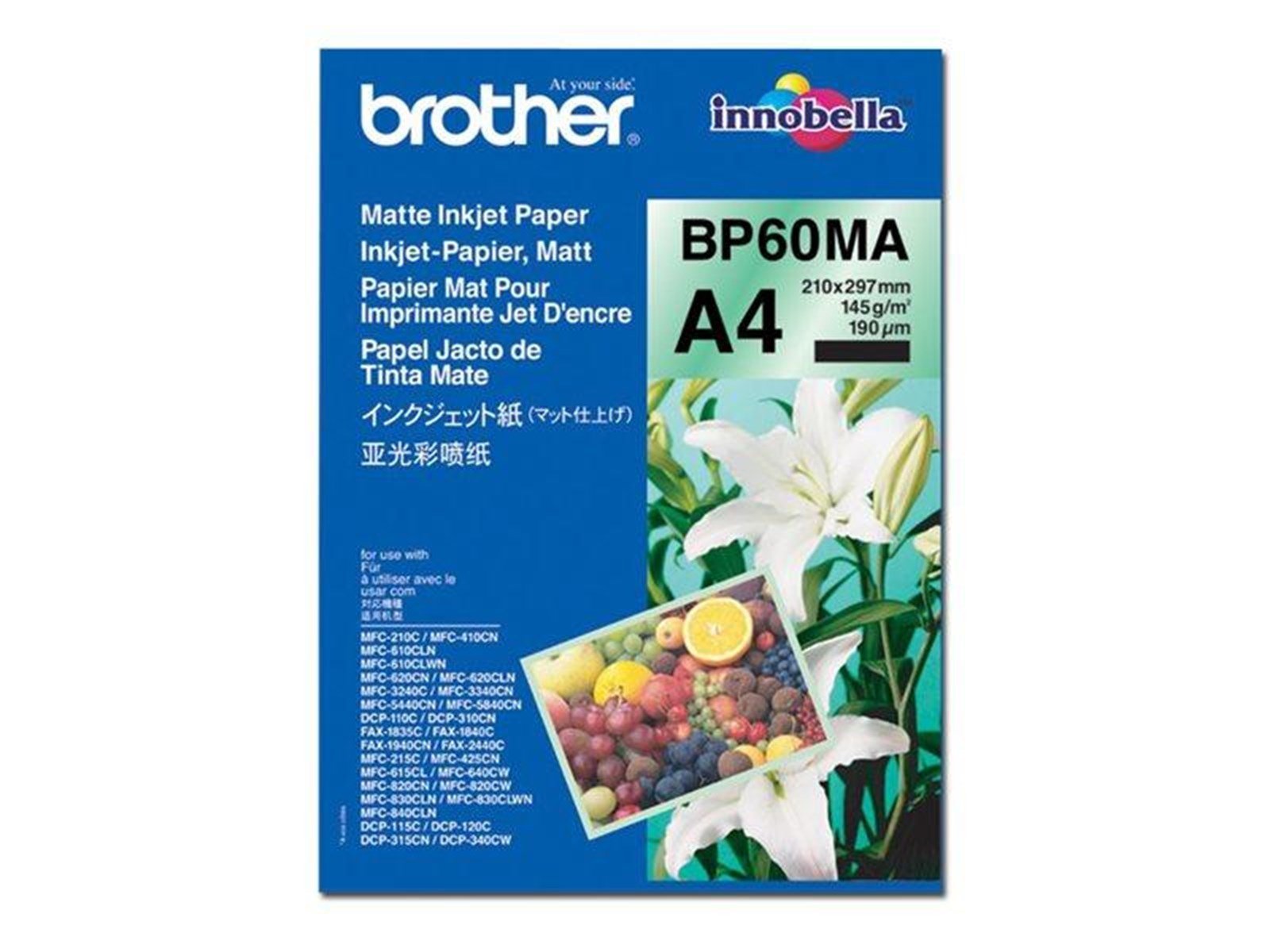 Brother BP 60MA Matte Inkjet Paper Brother BP 60MA Matte Inkjet Paper